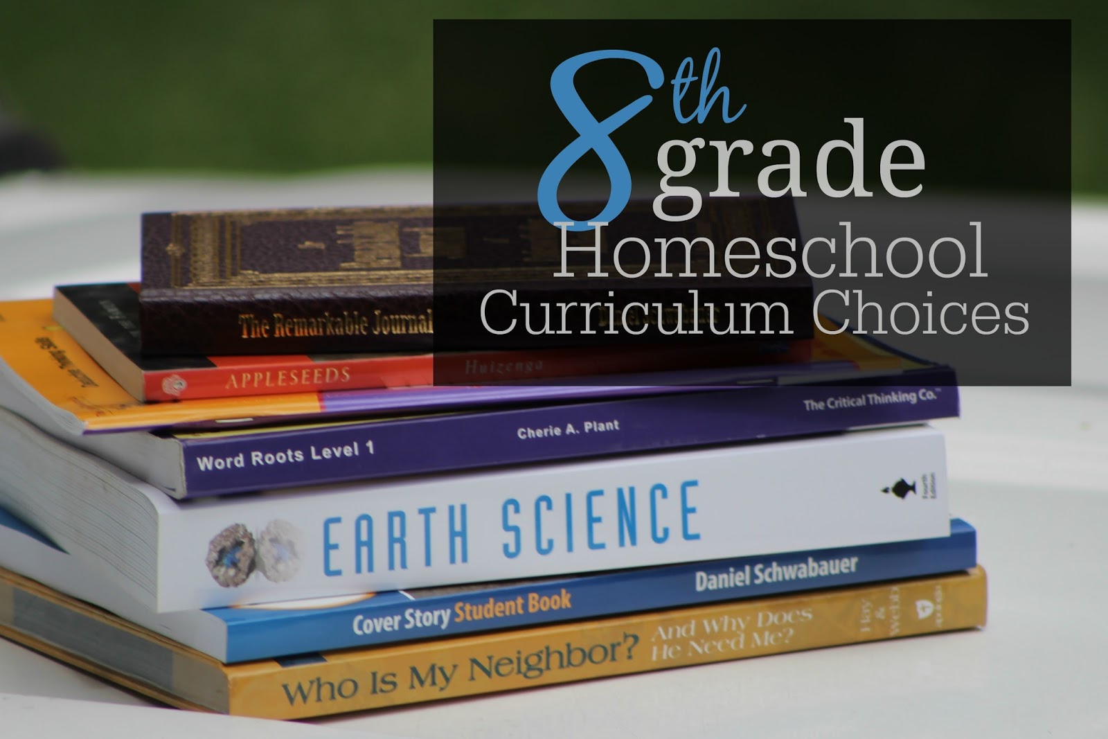 The Unlikely Homeschool: 8th Grade Homeschool Curriculum Choices