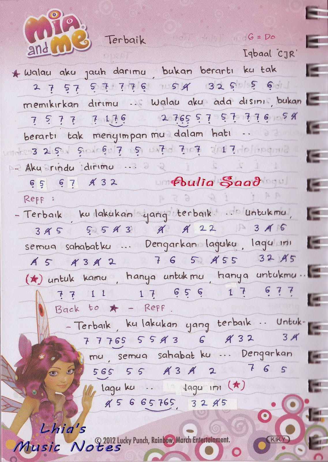 Not Angka Lucky Koleksi Not Angka