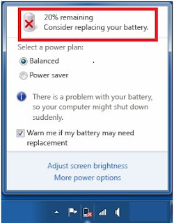 Memperbaiki Masalah Consider Replacing Your Battery