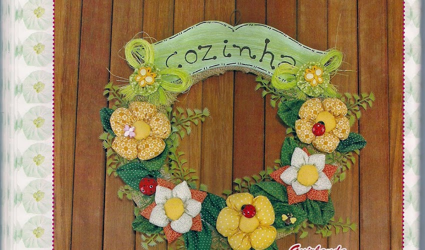 Guirlanda com flores passo a passo