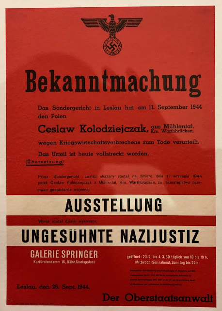 Berliner Freiheiten Die Ausstellung Ungesuhnte Nazijustiz 60
