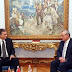 Montenegrin President Filip Vujanovic meeting with Albanian Parliament Speaker Gramoz Ruci