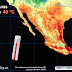 Una onda de calor afectará a la mayor parte de México, desde hoy hasta el próximo sábado
