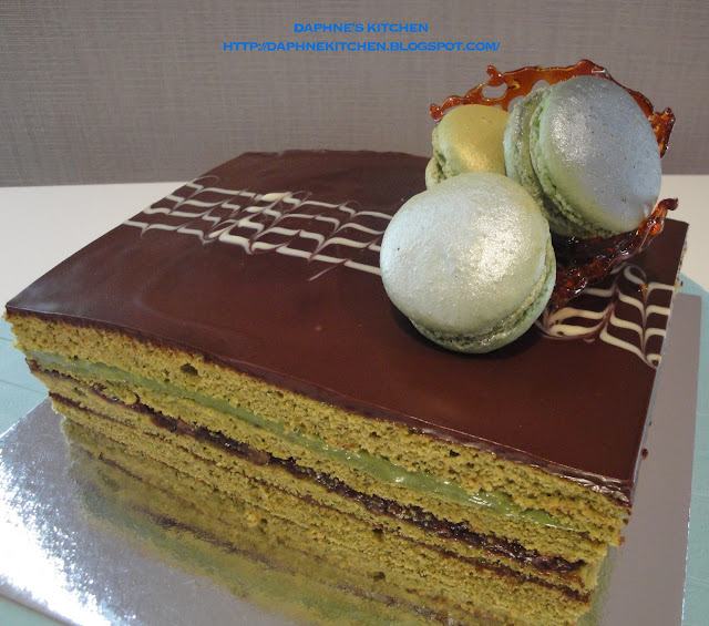 Daphne's Kitchen Green Tea Opera Cake