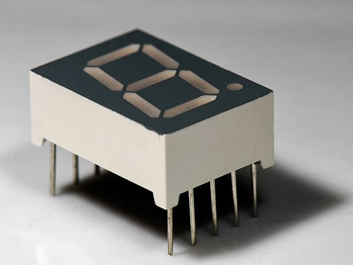 El cajón de Arduino: Display de 7 segmentos (1 dígito)