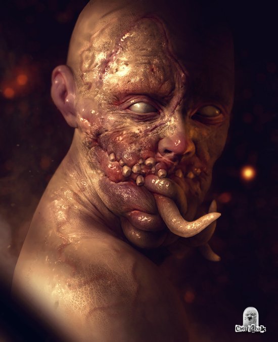 Oleg Vdovenko artstation arte ilustrações modelos 3d ficção científica terror sombrio alienígenas criaturas mutantes