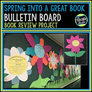 Creating a spring bulletin board can be fun--but when you can practice writing, stating opinions, and revising--it's a great use of time! This book review bulletin project is perfect for spring! Let students get creative!