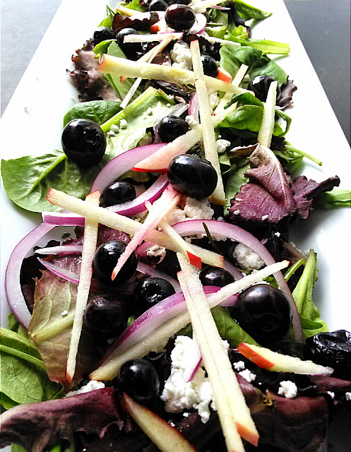 Pickled Blueberries and Goat Cheese Salad
