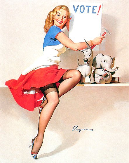 Vintage PinUp girls Illustrations