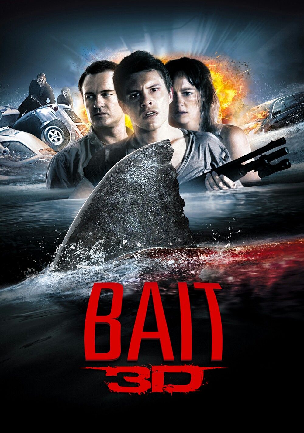 Bait 3D 2012 Hindi Dubbed Full Movie 250MB HDRip 480p