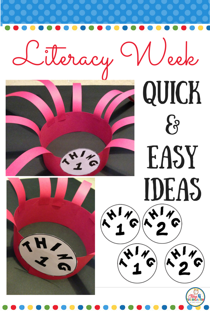 Quick and Easy Ideas for Literacy Week Time 4 Kindergarten