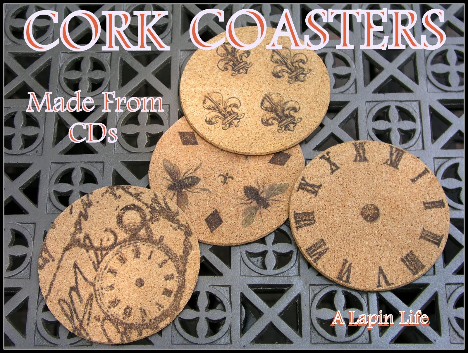 A Lapin Life DIY Cork Coasters