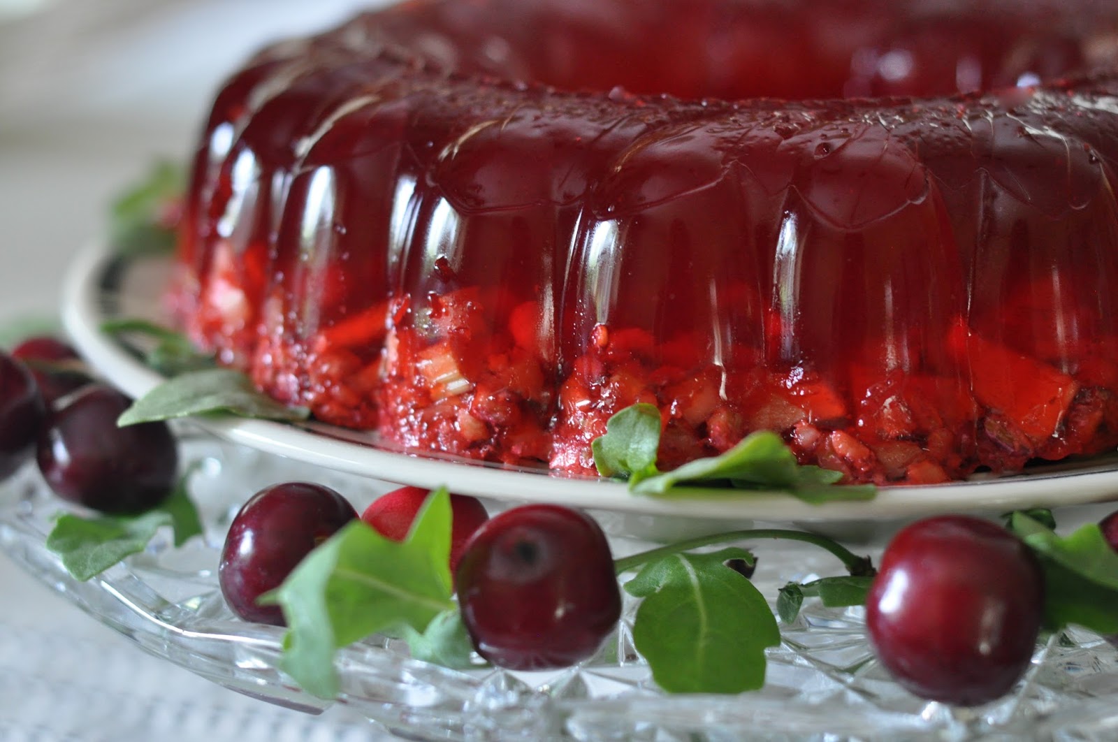 Mennonite Girls Can Cook Cherry Waldorf Jello Mold