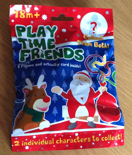 Picture of packet front with Father Christmas and a Reindeer