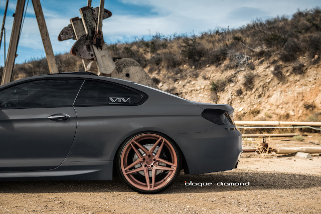 2015 BMW 640i Fitted With 20 Inch BD-8’s in Rose Gold - Blaque Diamond Wheels
