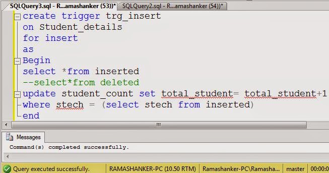 How to Use After or For Triggers Concepts Using DML Statements in sql ...