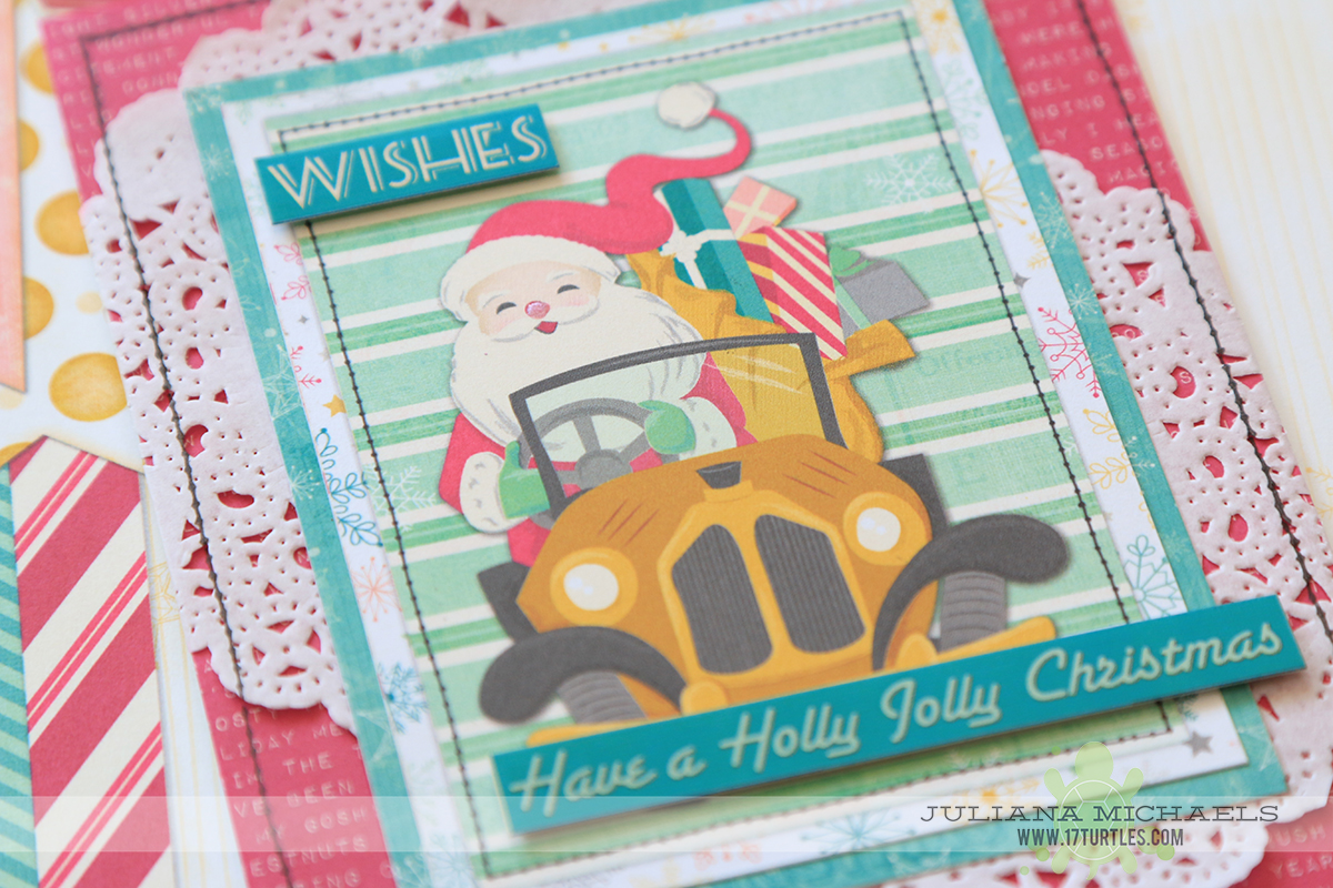 Wishes Christmas Cards featuring BoBunny Candy Cane Lane by Juliana Michaels