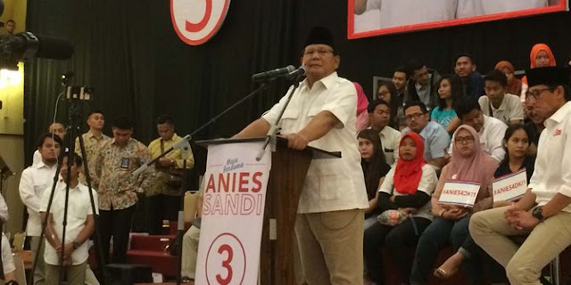 Prabowo: Yang Sumbang Sembako Terima kasih, Kalau Bisa Jangan Berhenti, Teruskan!
