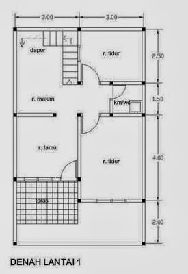 Desain Rumah Minimalis 2 Lantai Type 21 Kumpulan Gambar ...