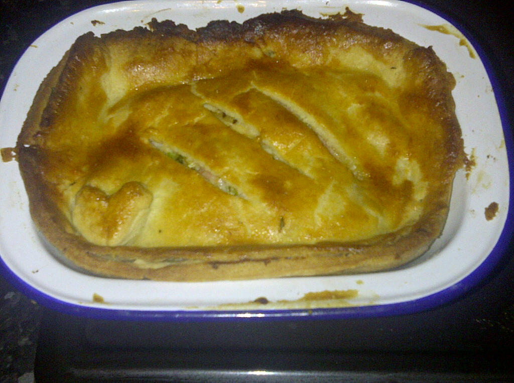 Greed is Good Leftovers, Day 2 Chicken, Bacon, Leek and Thyme Pie