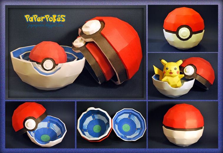Pokemon Papercraft Ball