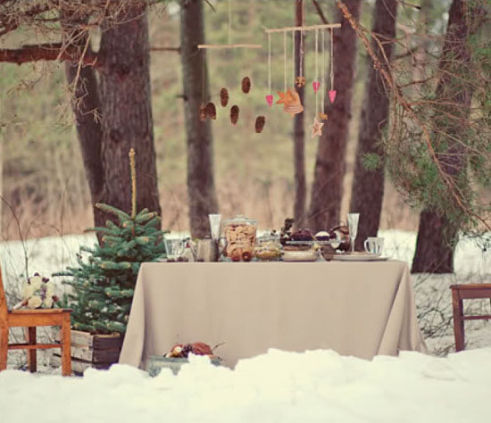 Rustic winter wedding ideas