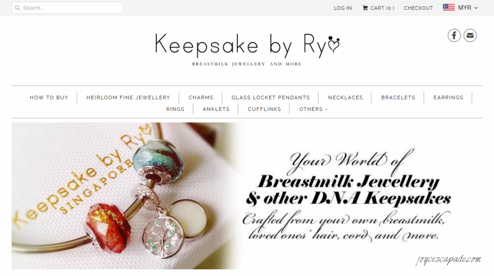 My breastmilk keepsake jewelry crafted by Keepsake by Ryo, Singapore