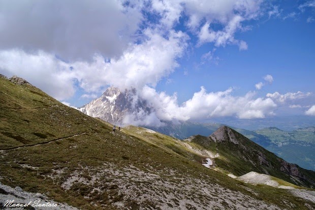 Raggiungendo il monte Brancastello Raggiungendo il monte Brancastello