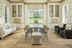 room dining built cabinets modern farmhouse area sitting study inspired tour english timeless interiors parade homes