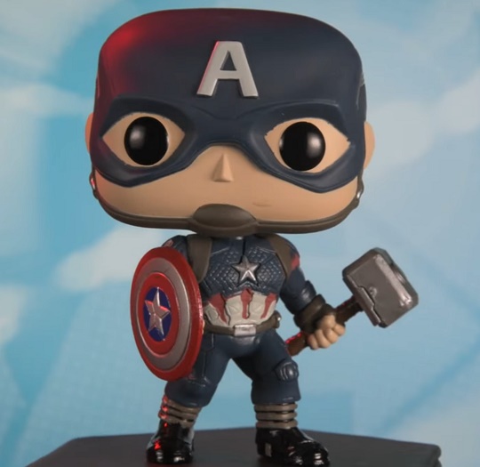 funko pop capitão america mjolnir