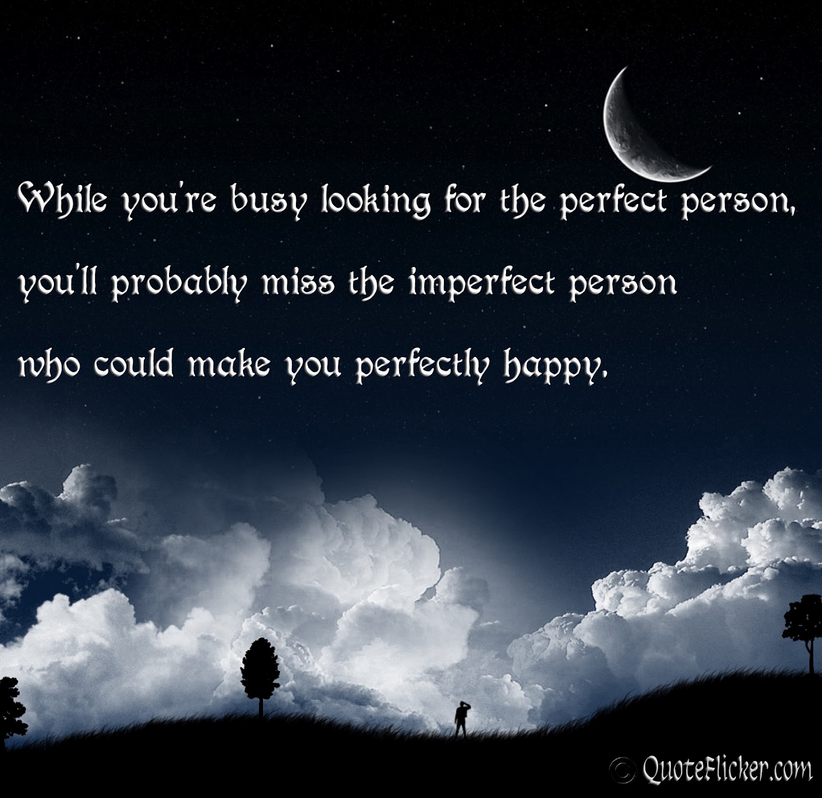 Miss the imperfect person