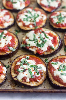 mini eggplant pizzas
