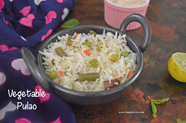 Vegetable Pulao | Vegetable Pulao in Pressure Cooker | Easy One Pot Meal