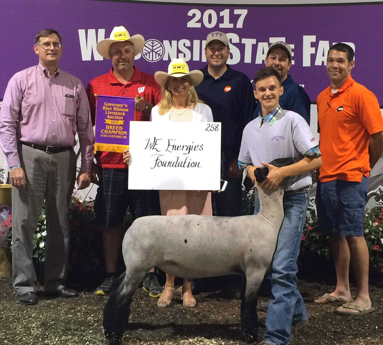 We Energies News Lamb purchased at Governor’s Blue Ribbon Auction