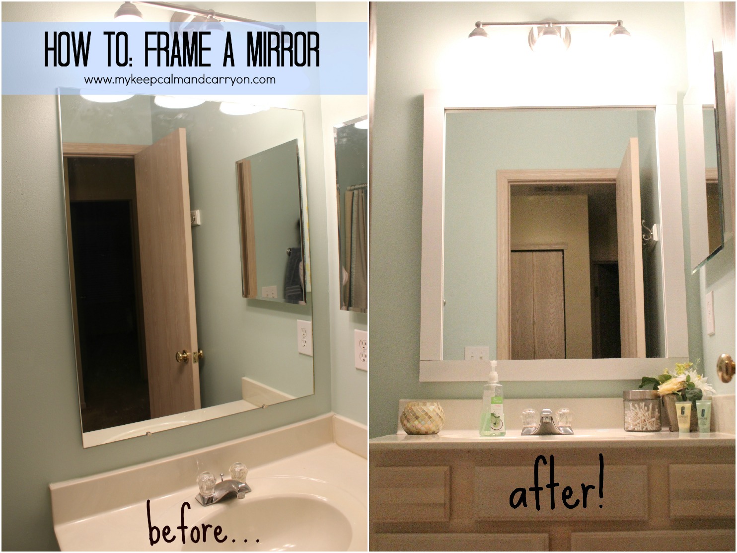 KEEP CALM AND CARRY ON: SPD: HOW TO FRAME A MIRROR
