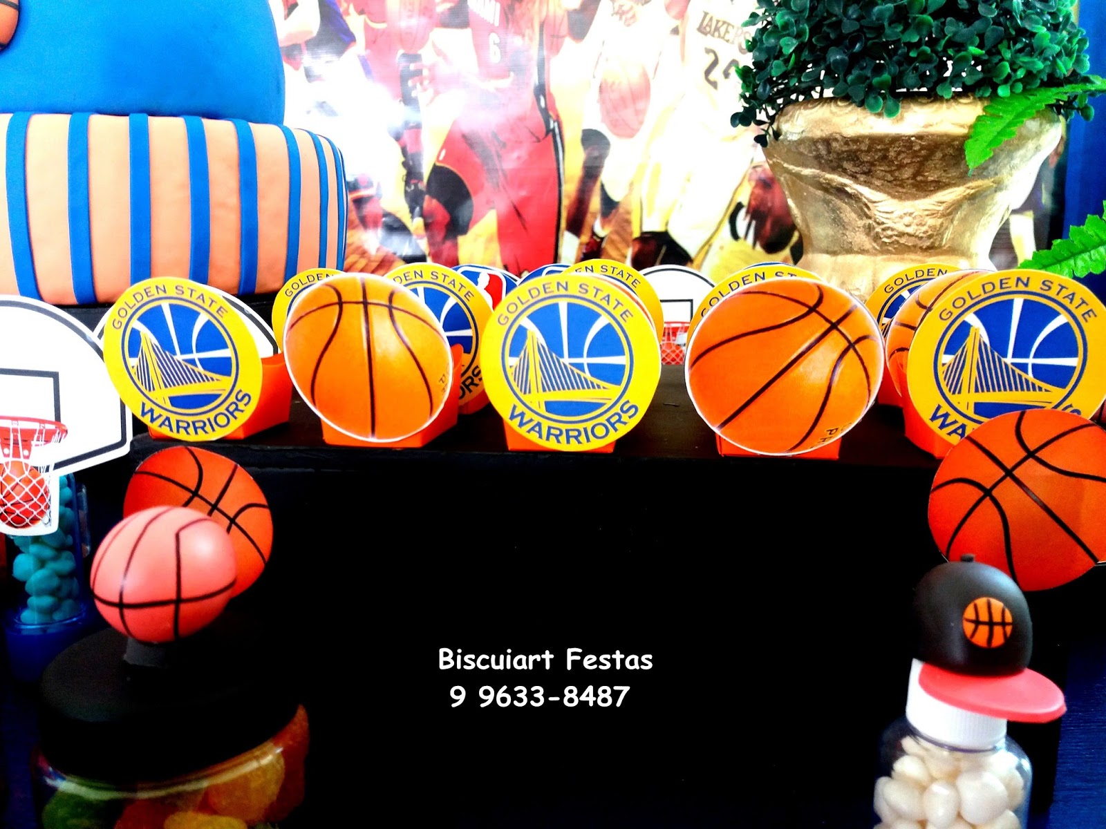 Biscuiart Festas: Festa Basquete, Decoração Basquete, NBA