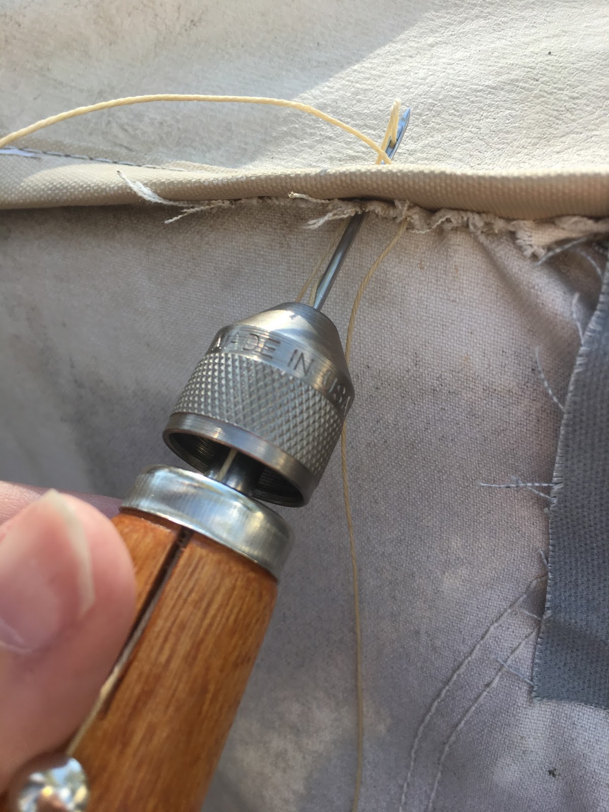 How to Repair Torn Canvas on a Pop Up Camper — The Southern Glamper