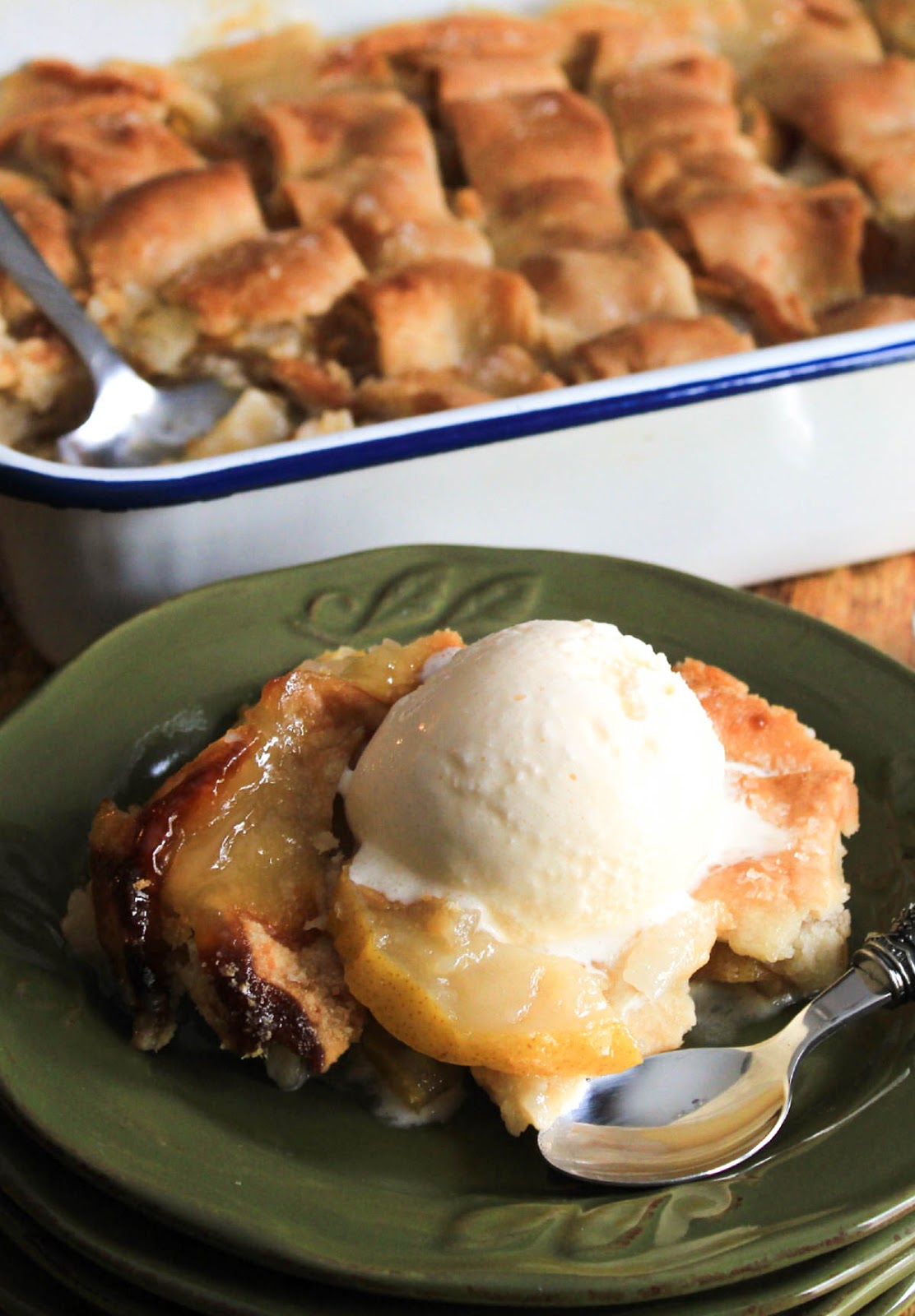 Pear Dumplings Cobbler