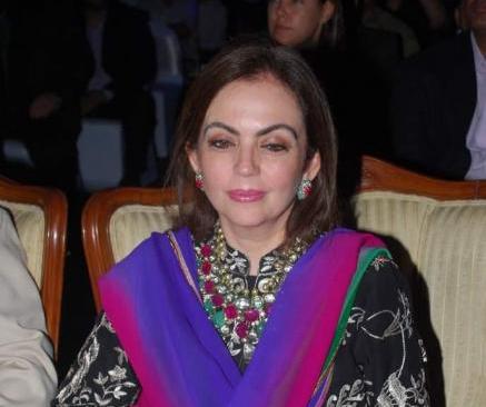 Nita Ambani sitting on chair - Nita Ambani at Olive Crown Awards 2012
