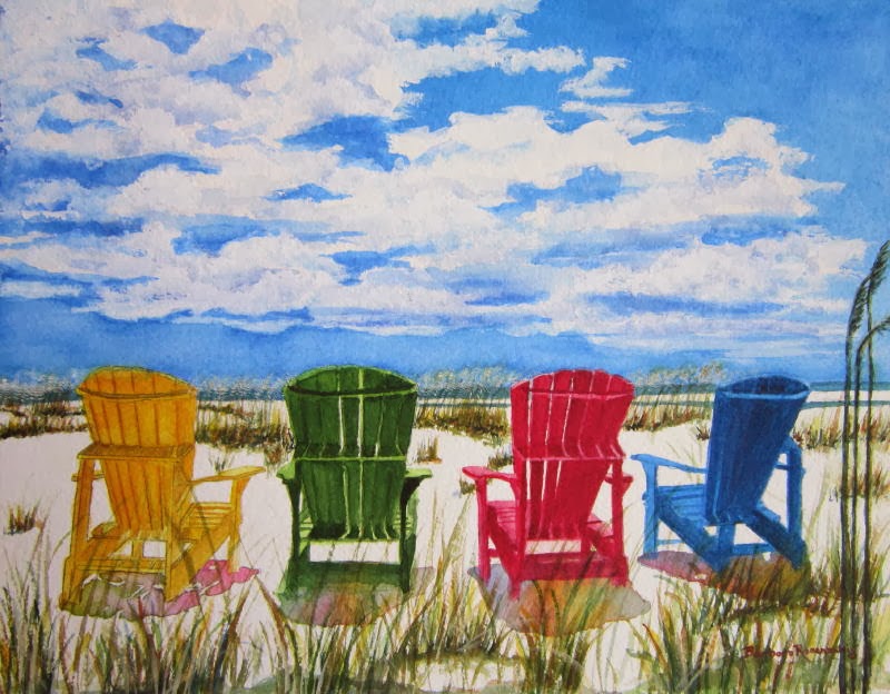 Artist Barbara Rosenzweig's Blog Art, Gardening, Photography, and Ramblings Beach Adirondack