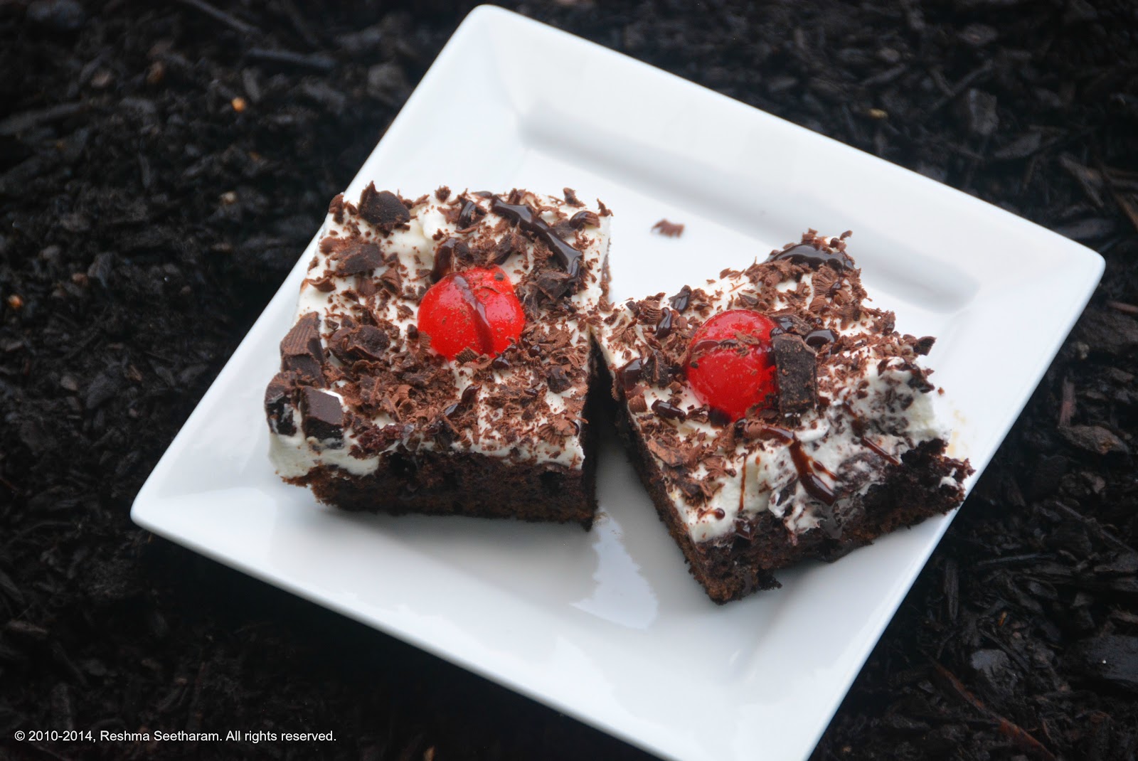 Dark chocolate rum bars