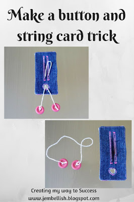 Make a Button and String Card Trick