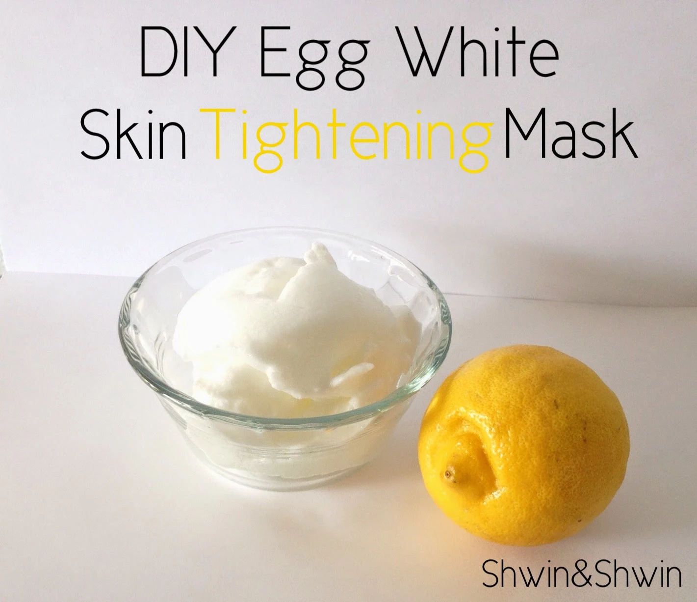 Natural anti-aging skin practices egg white mask