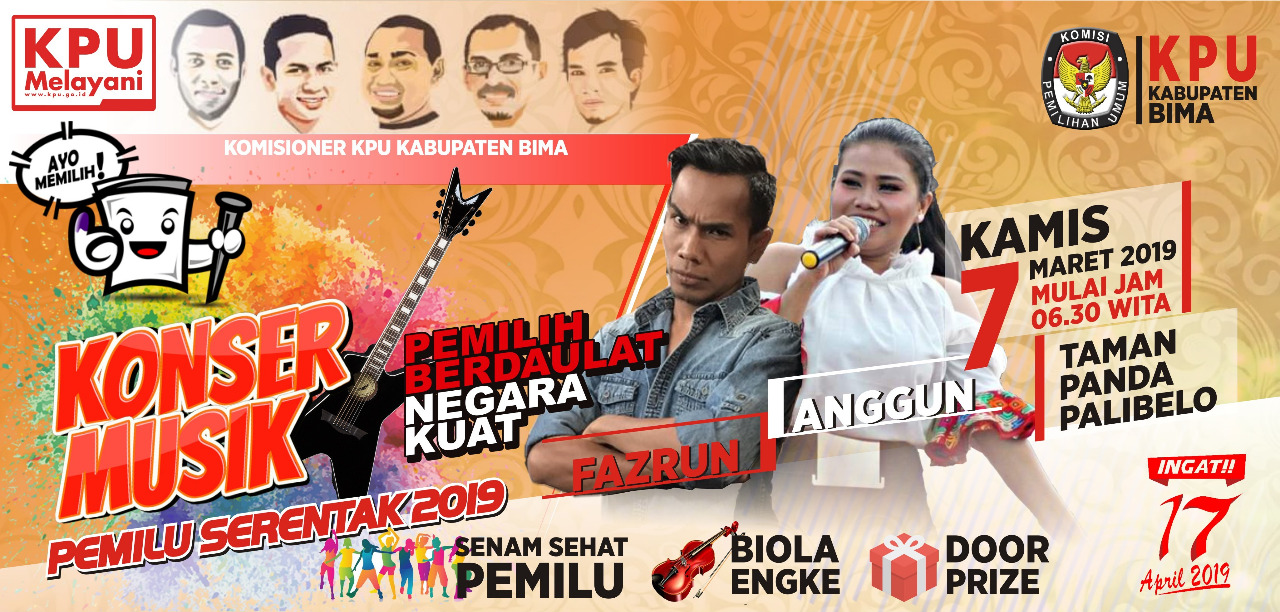 Konser Pemilu 19 Kpu Kabupaten Bima Hadirkan Anggun Dan Fazrun Aktualita