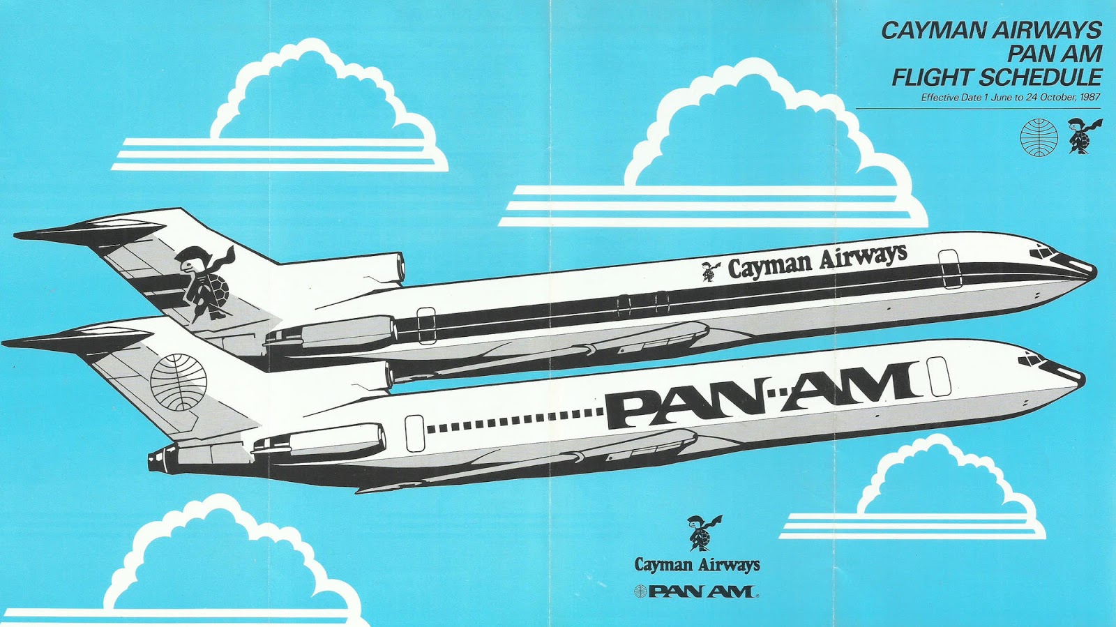 Airline memorabilia: Cayman Airways / Pan Am (1987) [completo]