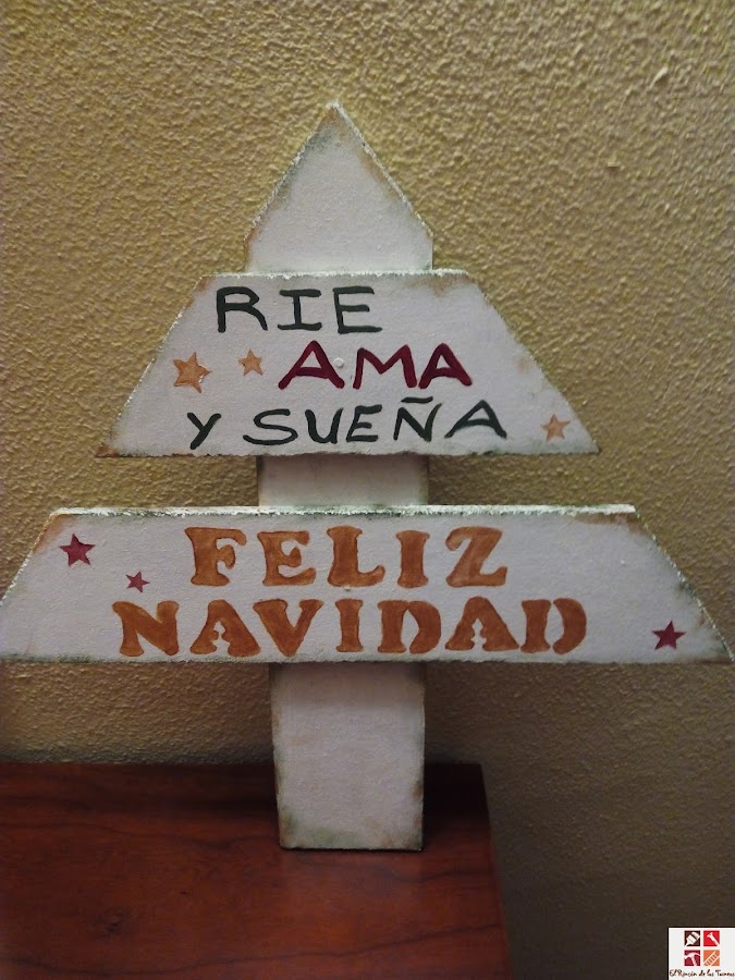 arbol de navidad de madera