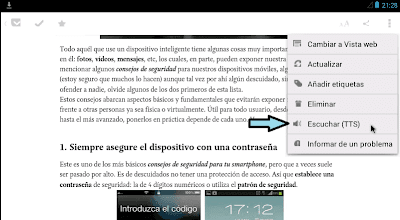 Oir TTS android español latino