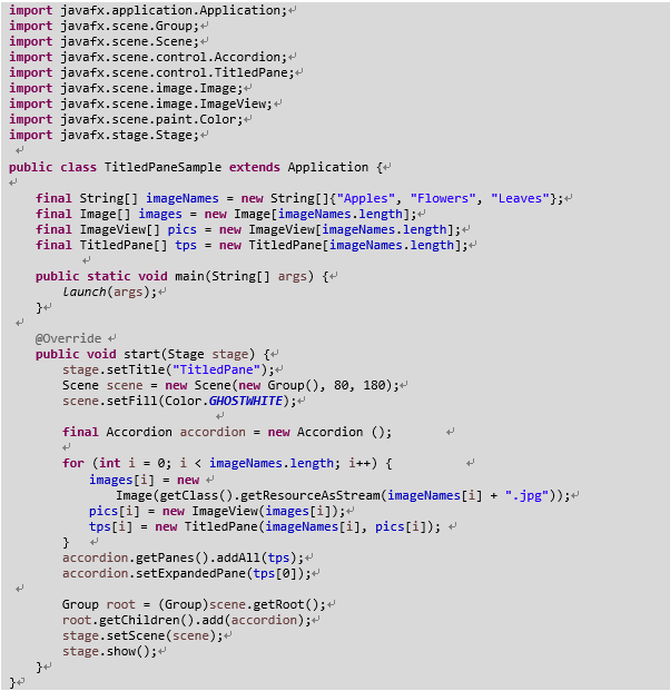 nuno's Blogs JavaFX UI 19.Titled Pane & Accordion