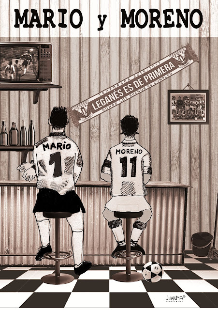 goleador pichichi mario soria moreno primero regate porra tobillo cd leganes futbol primera división pepinero ascenso estadio butarque juanma contreras sentimiento pepinero apco humor viñeta divertido chiste supermario julio maldonado maldini