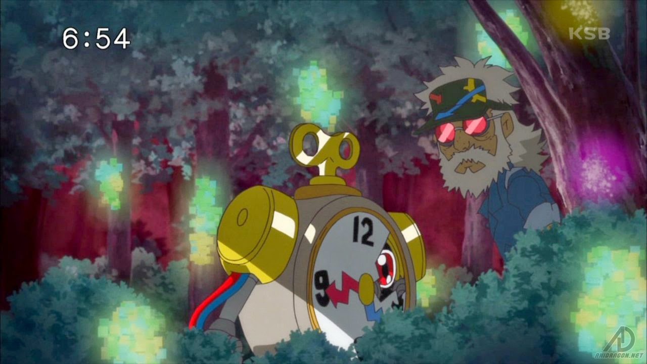 Clockmon e Old Clock Shop Man (Velho da loja de Relogio) DXW MEU×DIGIMON